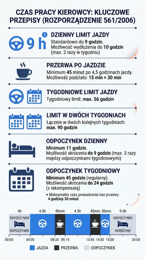 Czas pracy kierowców - wiedza w pigułce