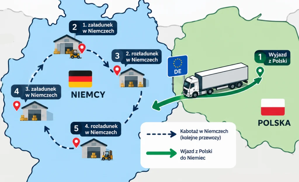 Kabotaż przedsiębiorcy z Polski w Niemczech